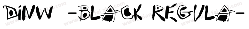DINW10-Black Regula字体转换